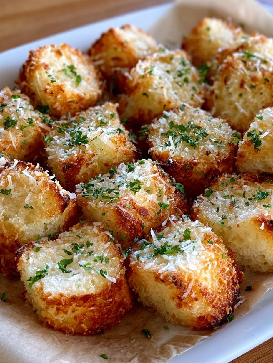 Garlic Parmesan Bread Bites