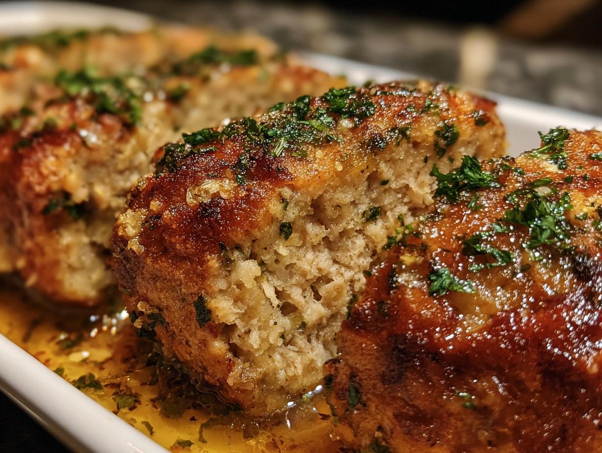 Garlic Parmesan Chicken Meatloaves: 1 Flavorful Recipe - Garlic Parmesan Chicken Meatloaves - main visual representation