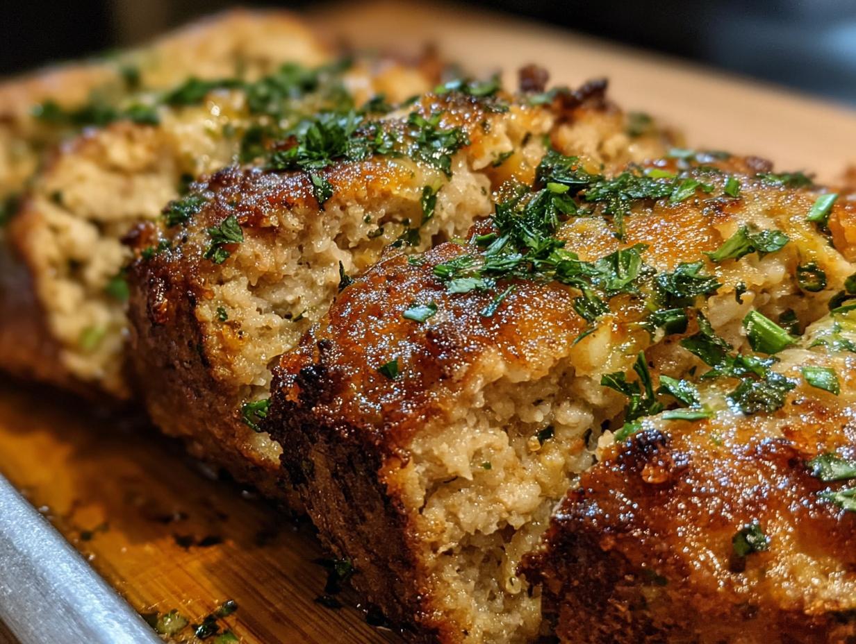 Garlic Parmesan Chicken Meatloaves