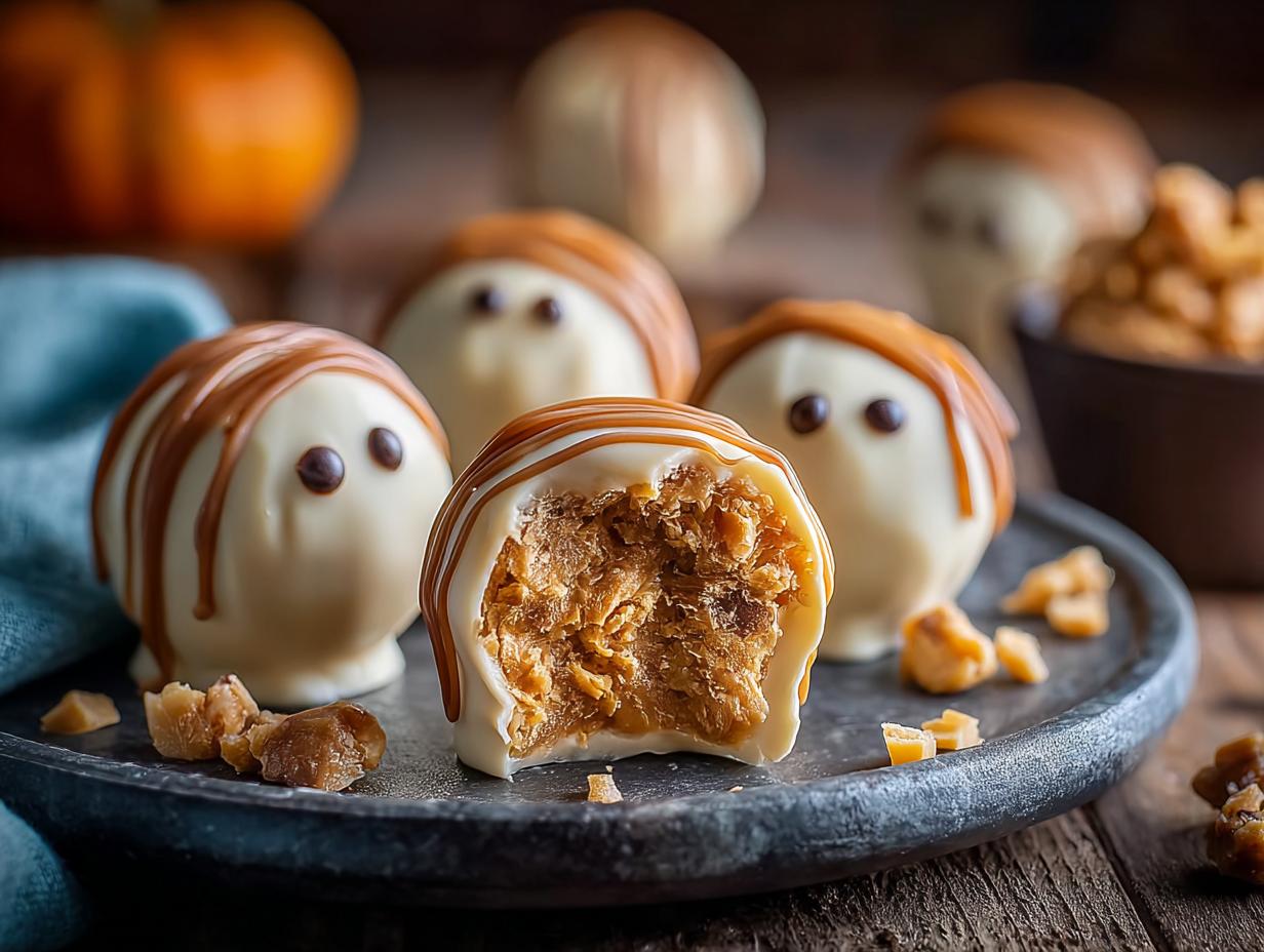 Ghostly Peanut Butter Balls: 1 Easy Spooky Treat - Ghostly Peanut Butter Balls - main visual representation