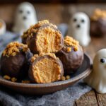 Ghostly Peanut Butter Balls