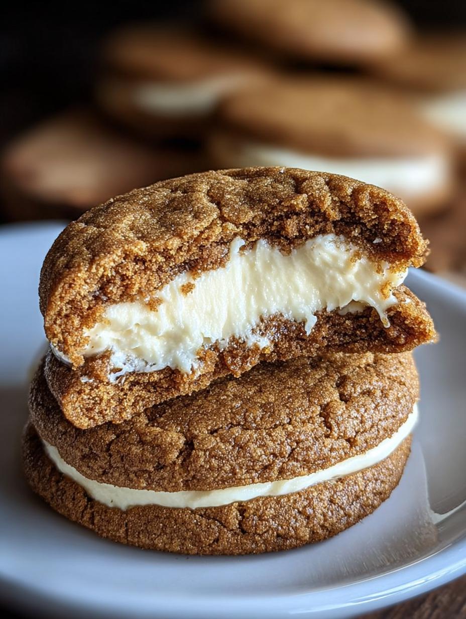Gingerbread Cheesecake Cookies