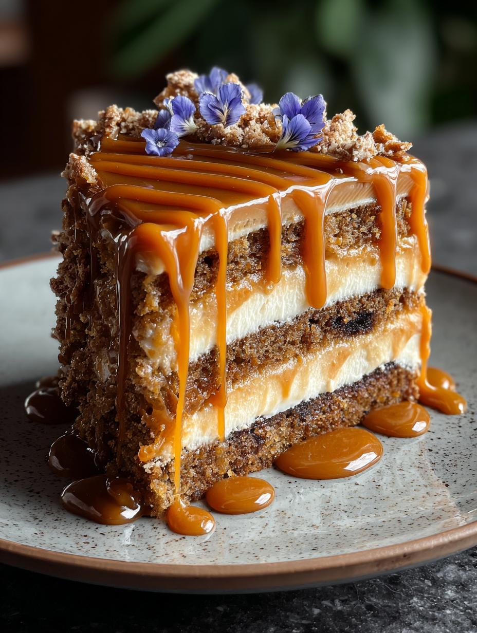 Gooey Coffee Caramel Cake