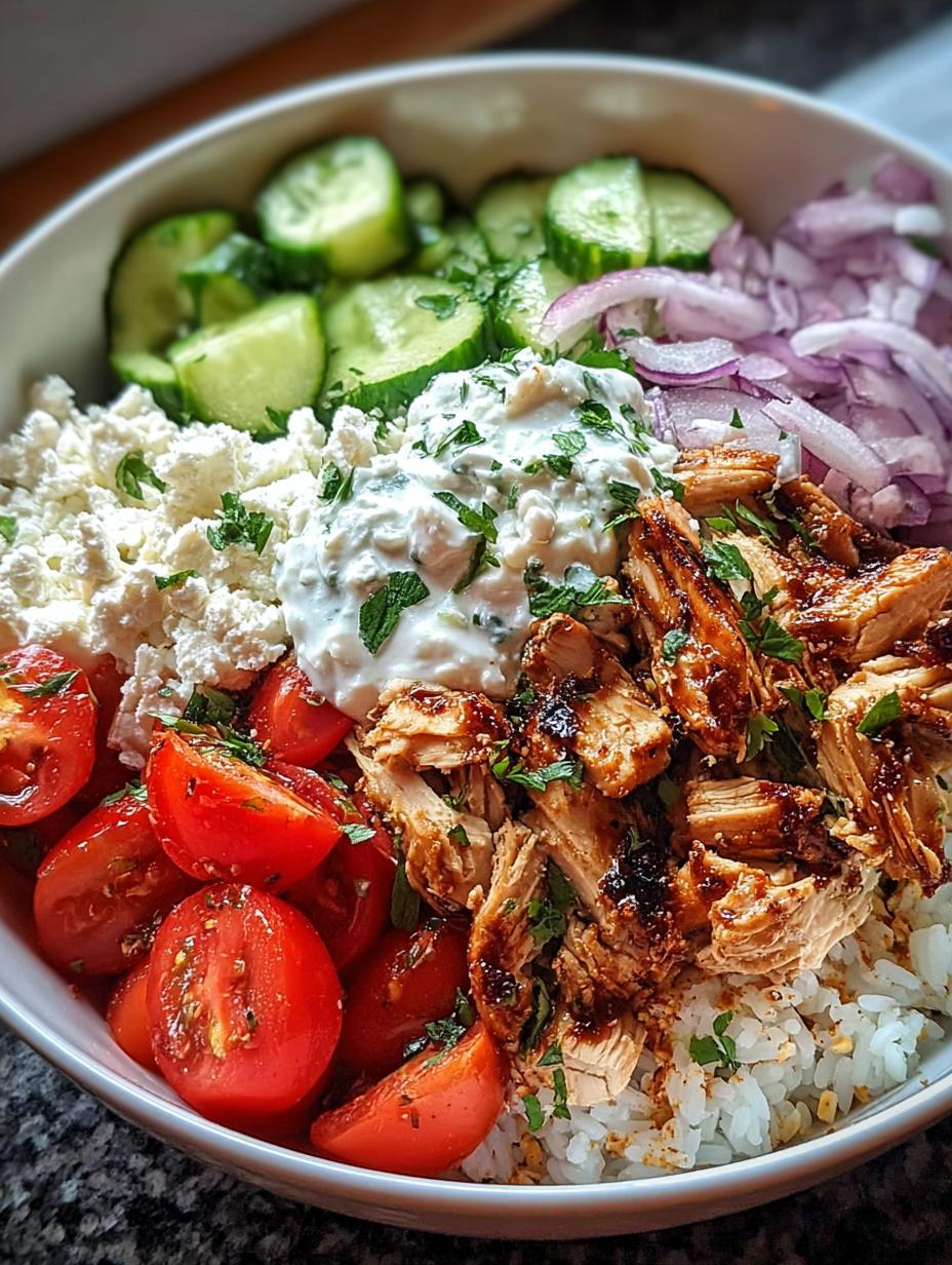 Greek Chicken Gyro Bowls: Amazing 5 Star Meal - Greek Chicken Gyro Bowls - additional detail