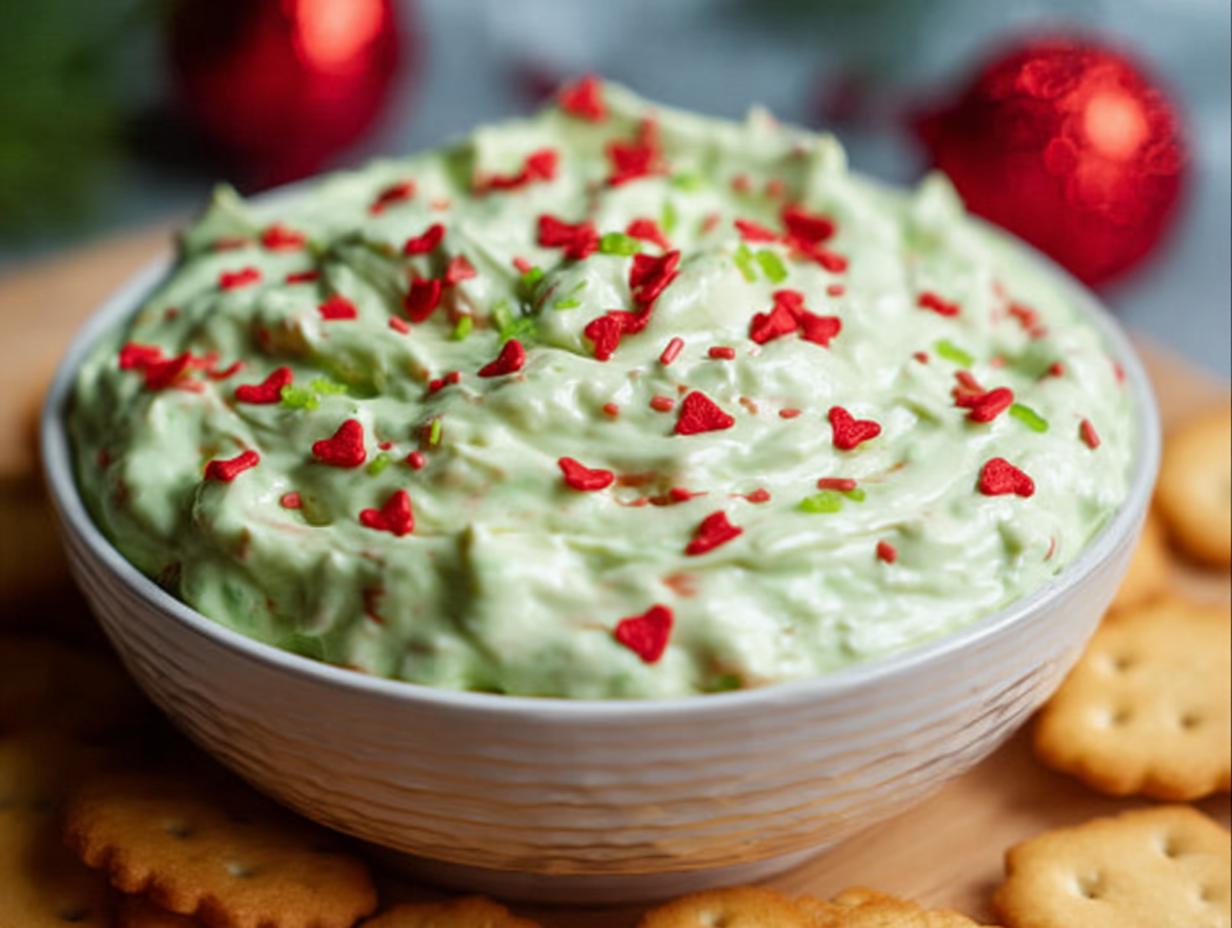 Grinch Dip: Amazing 10-Minute Holiday Treat 5 Grinch Dip: Amazing 10-Minute Holiday Treat - Grinch Dip - additional detail