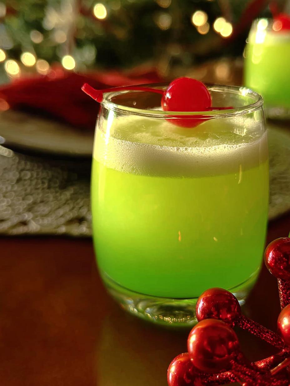 Grinch Drink: 5 Minute Refreshing Holiday Cheer - Grinch Drink - main visual representation