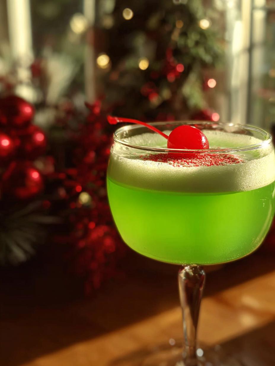 Grinch Drink: 5 Minute Refreshing Holiday Cheer - Grinch Drink - additional detail