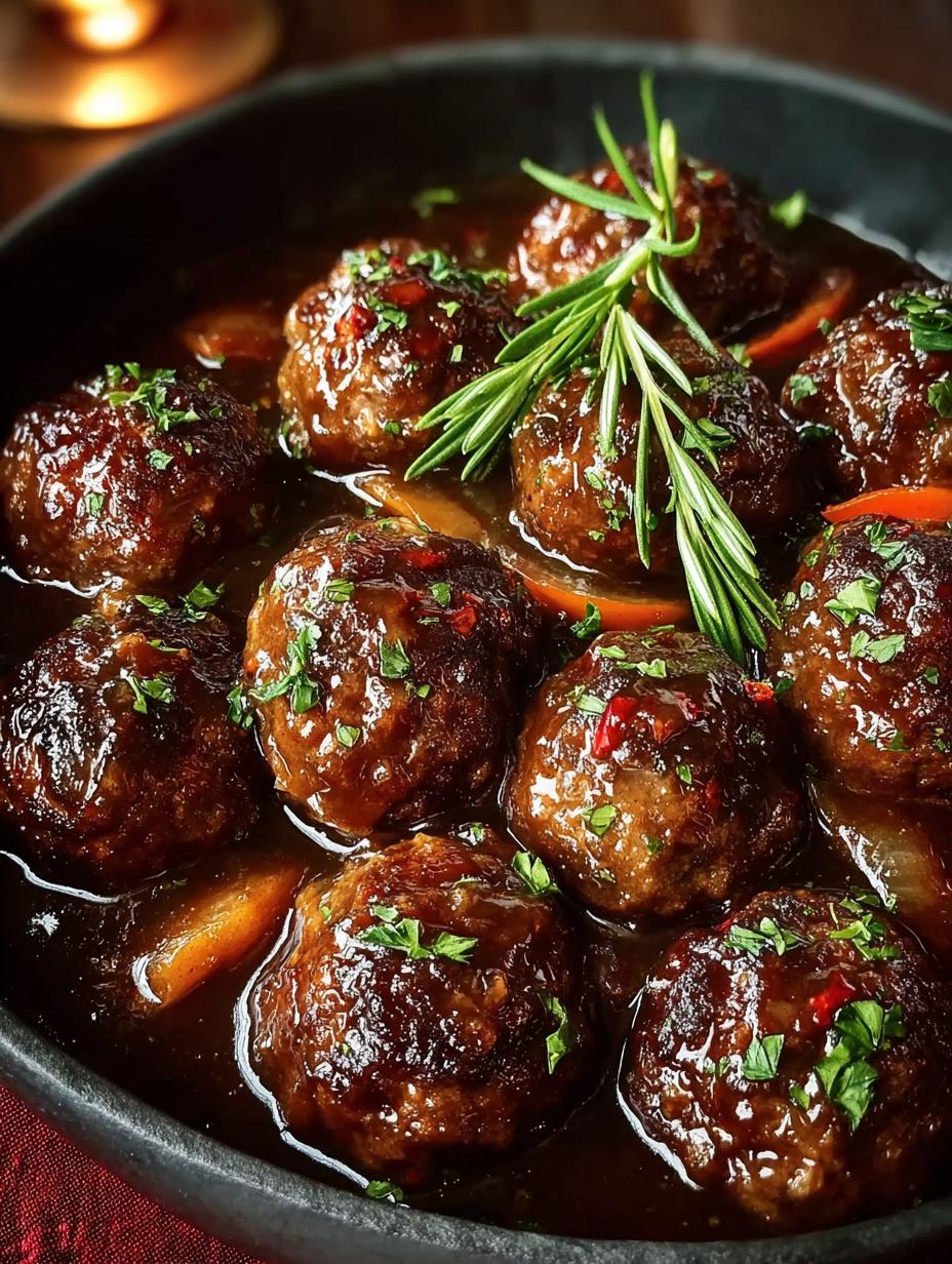 Guinness Gravy Meatballs
