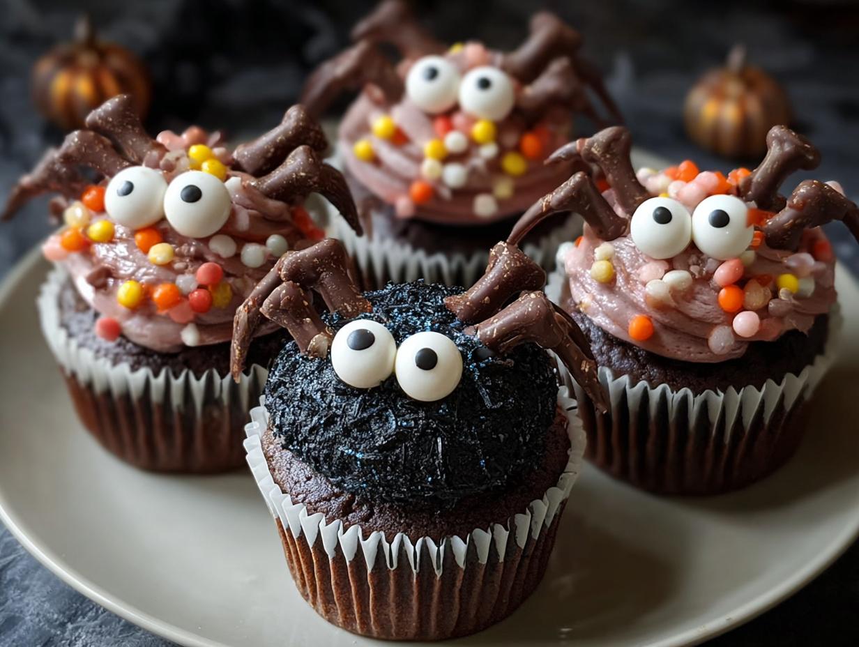 Spooky Halloween Decorated Cupcakes 1 Great Recipe - Halloween Decorated Cupcakes - additional detail
