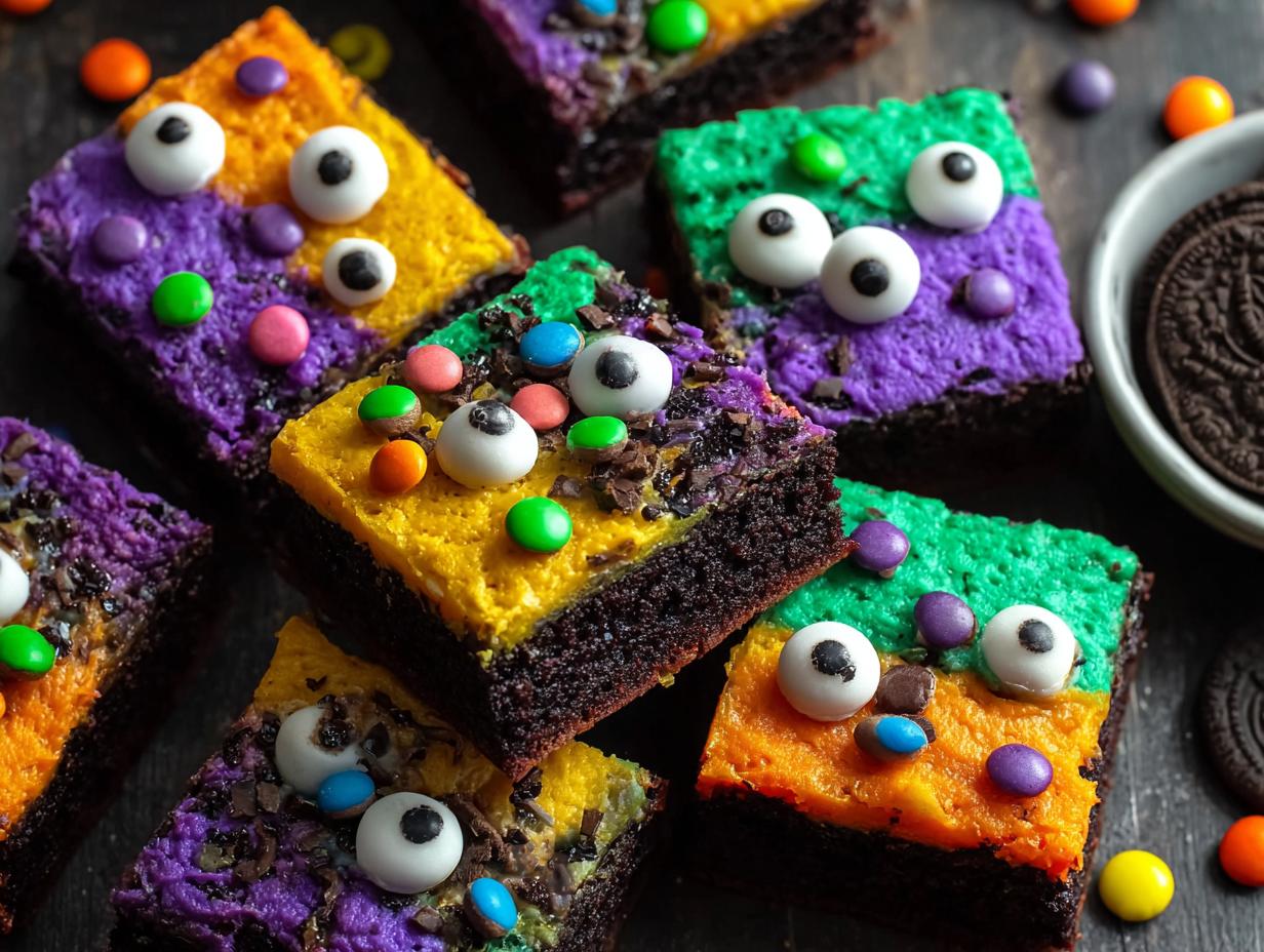 Halloween Monster Brownies