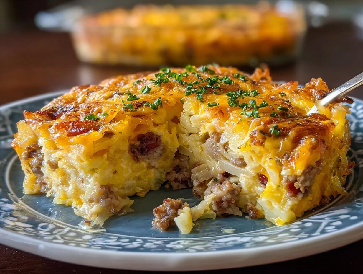 Amazing Hashbrown Egg Casserole: 6 Hearty Servings - Hashbrown Egg Casserole - main visual representation