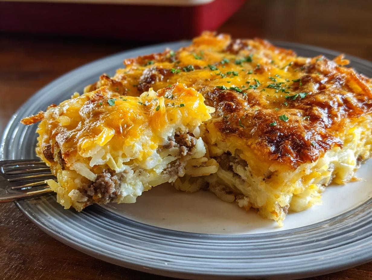 Amazing Hashbrown Egg Casserole: 6 Hearty Servings - Hashbrown Egg Casserole - additional detail