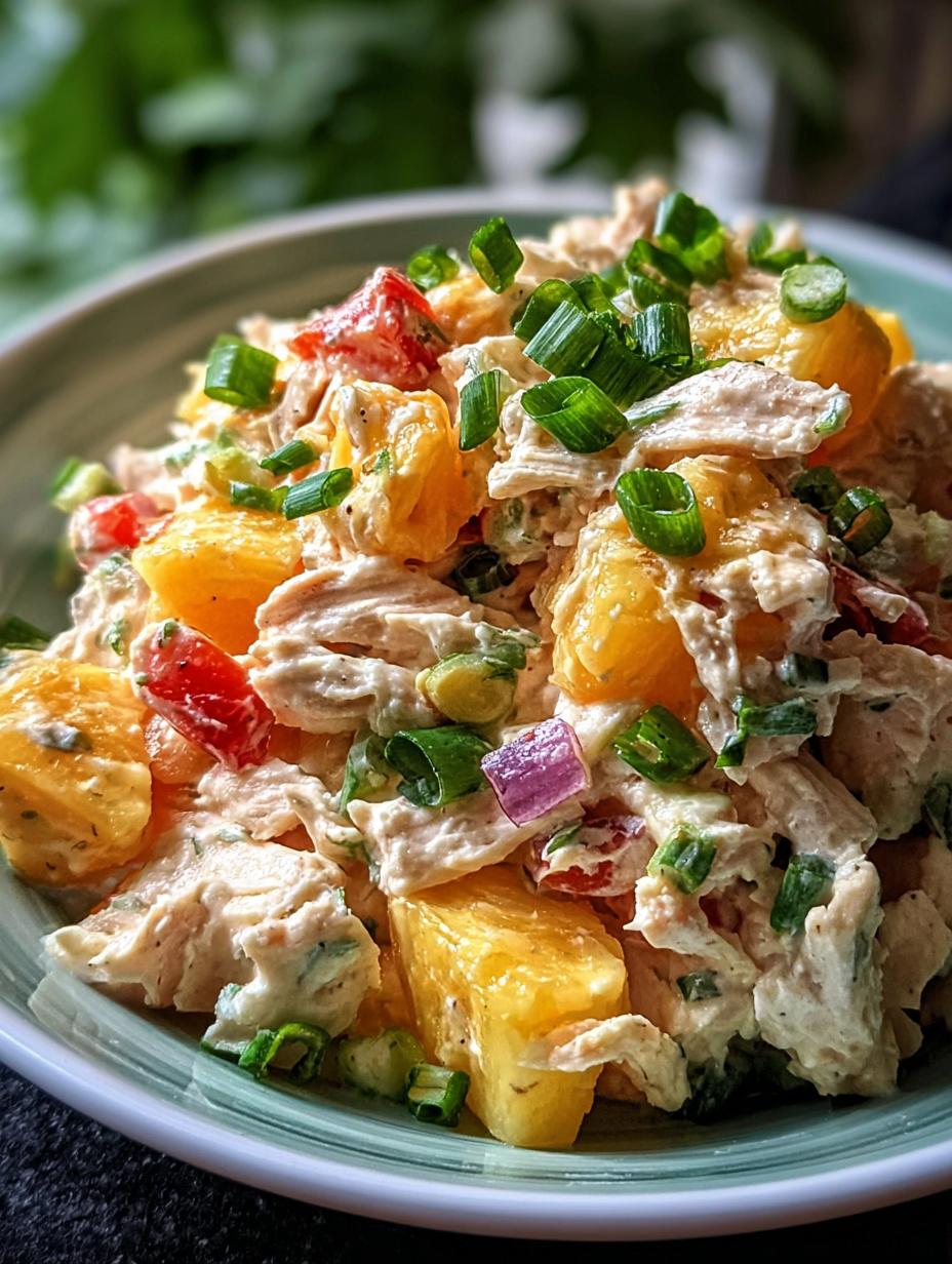 Hawaiian Chicken Salad: 5 Tropical Twists 7 Hawaiian Chicken Salad: 5 Tropical Twists - Hawaiian Chicken Salad - additional detail