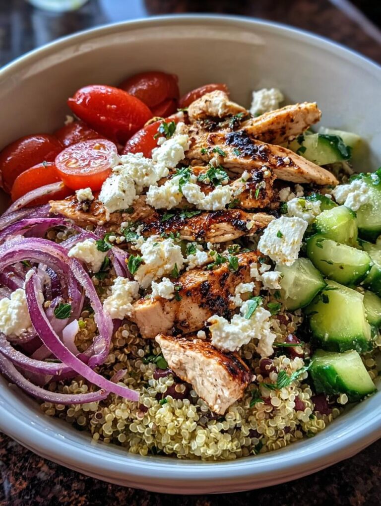 Healthy Greek Chicken Bowls