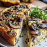 Holiday Frittata Mushrooms Gruyere