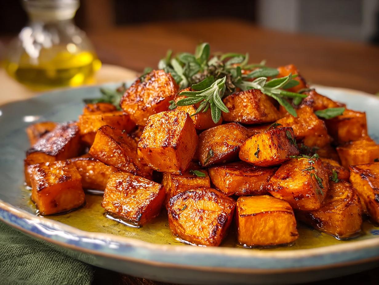 Amazing Honey Roasted Sweet Potatoes in 30 Minutes - Honey Roasted Sweet Potatoes - main visual representation