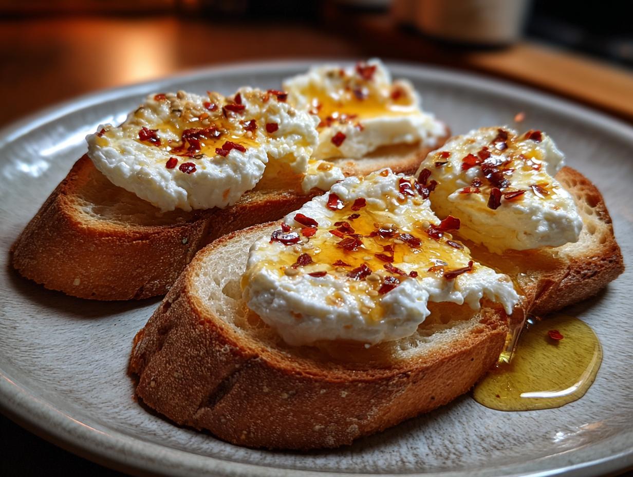 Irresistible Hot Honey Ricotta