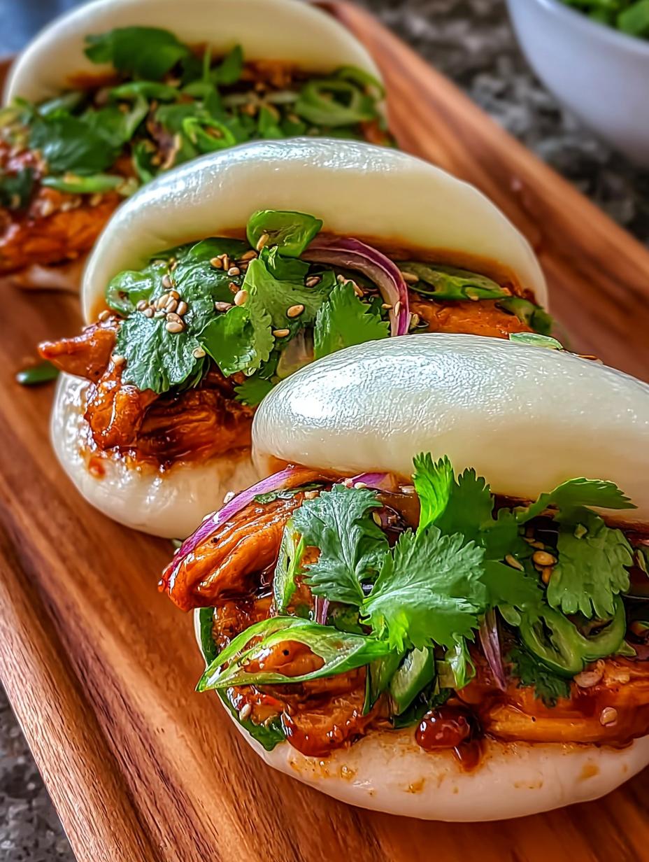 Korean Chicken Bao Buns