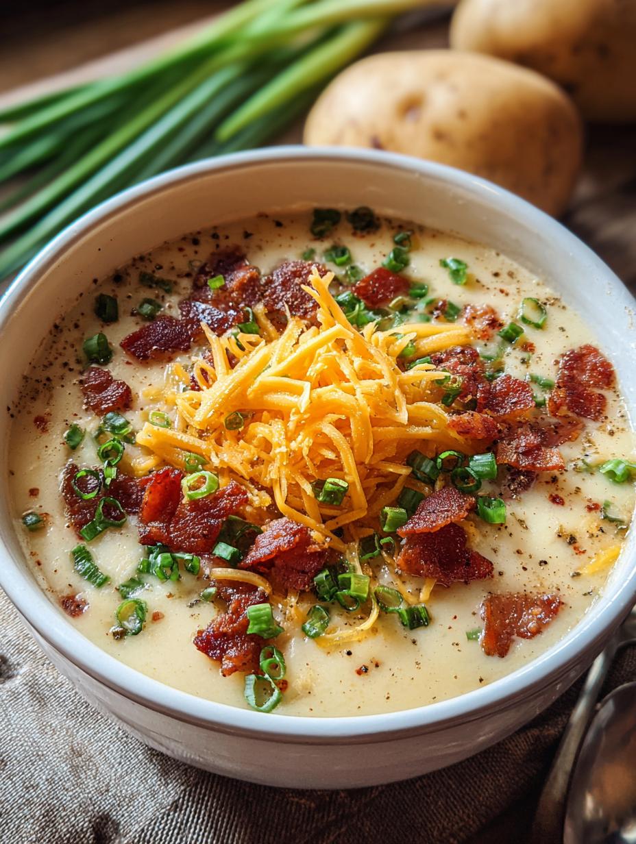 Amazing Loaded Baked Potato Soup in 15 Minutes - Loaded Baked Potato Soup - additional detail