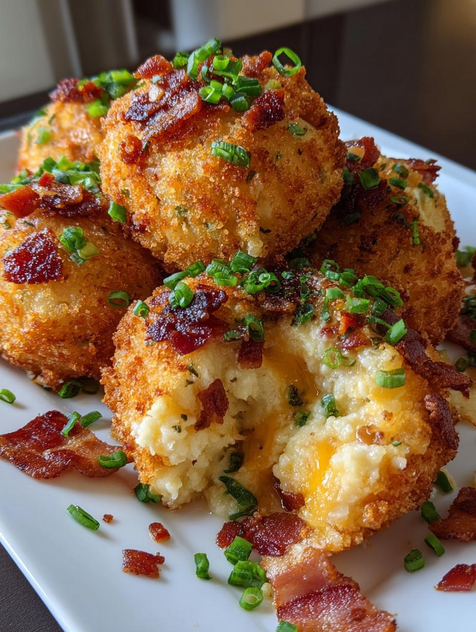 Loaded Mashed Potato Balls: Crispy, Cheesy Bliss - Loaded Mashed Potato Balls - main visual representation