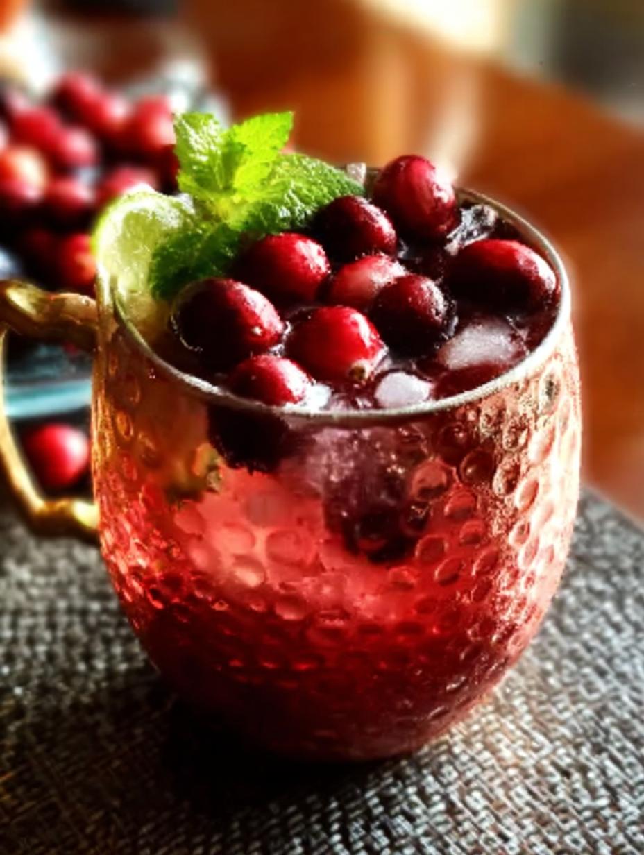 Low Calorie Cranberry Moscow