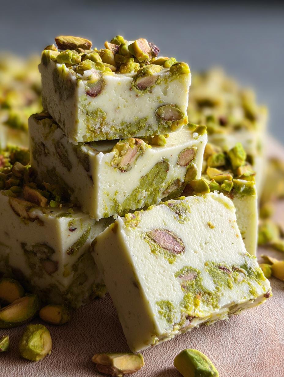 Microwave Pistachio Fudge