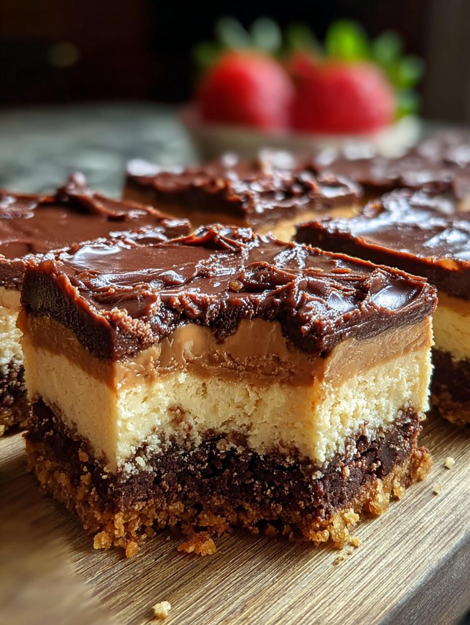 Nutella Cheesecake Bars Dessert