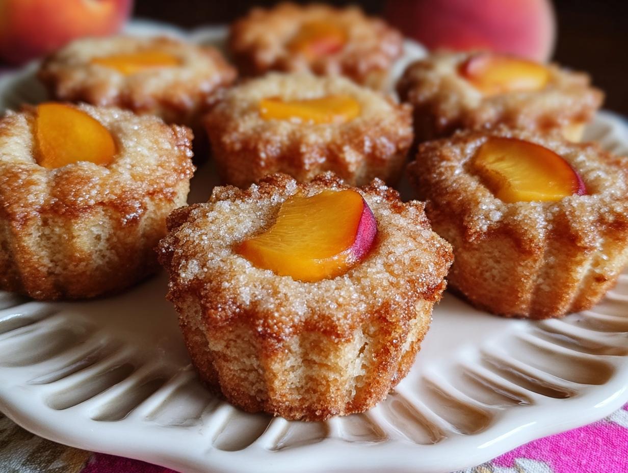 Peach Financiers Elegant French