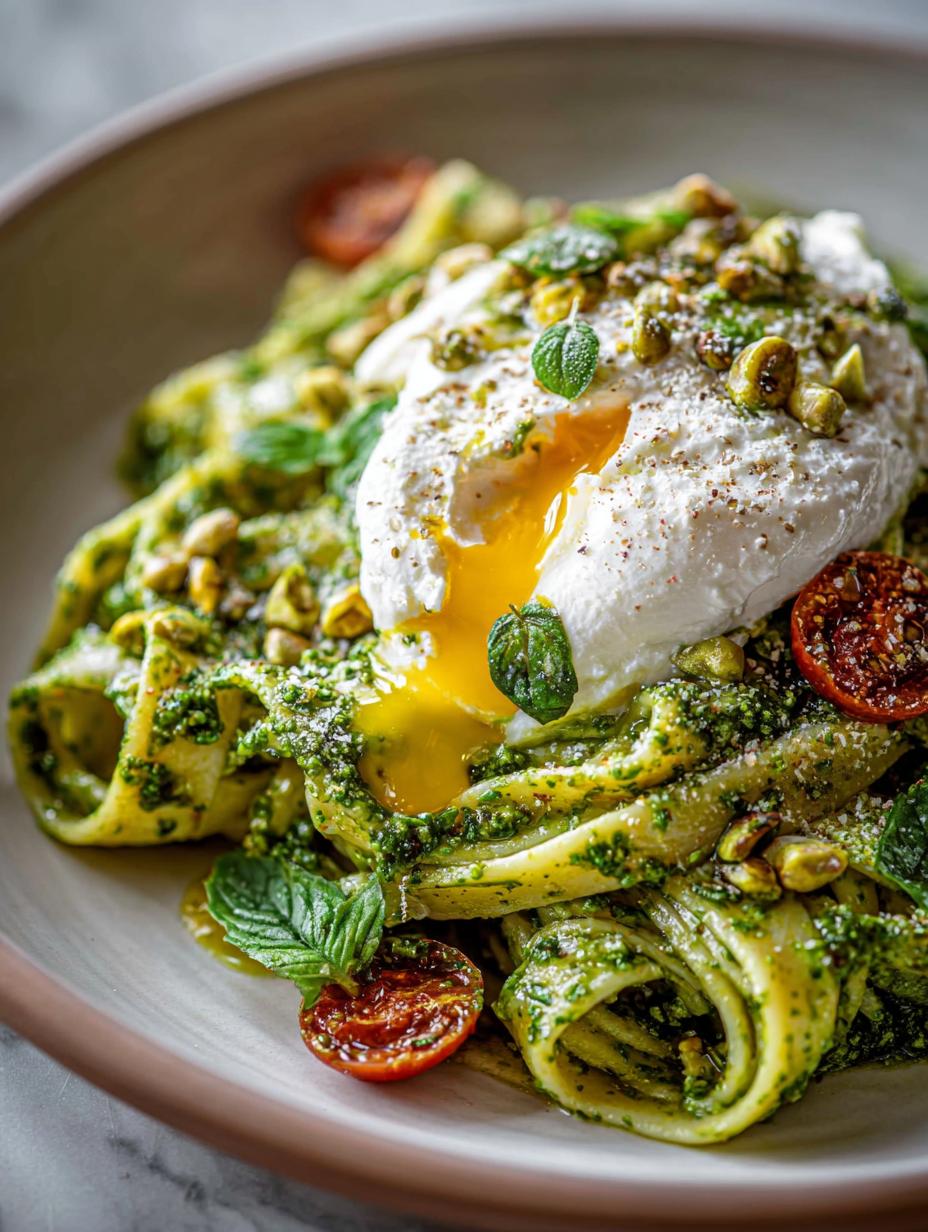 Pistachio Pesto Pasta with