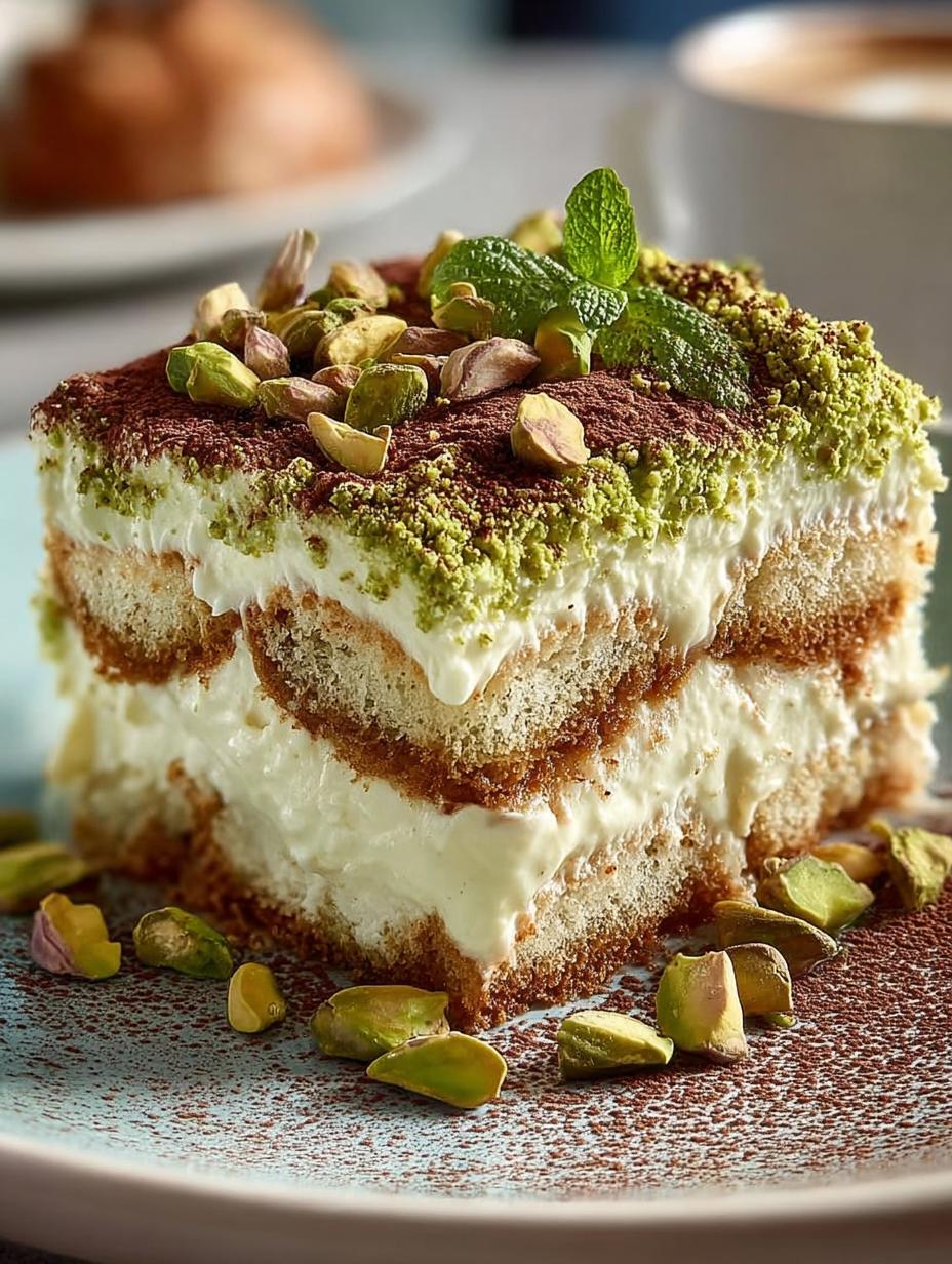 Pistachio Tiramisu