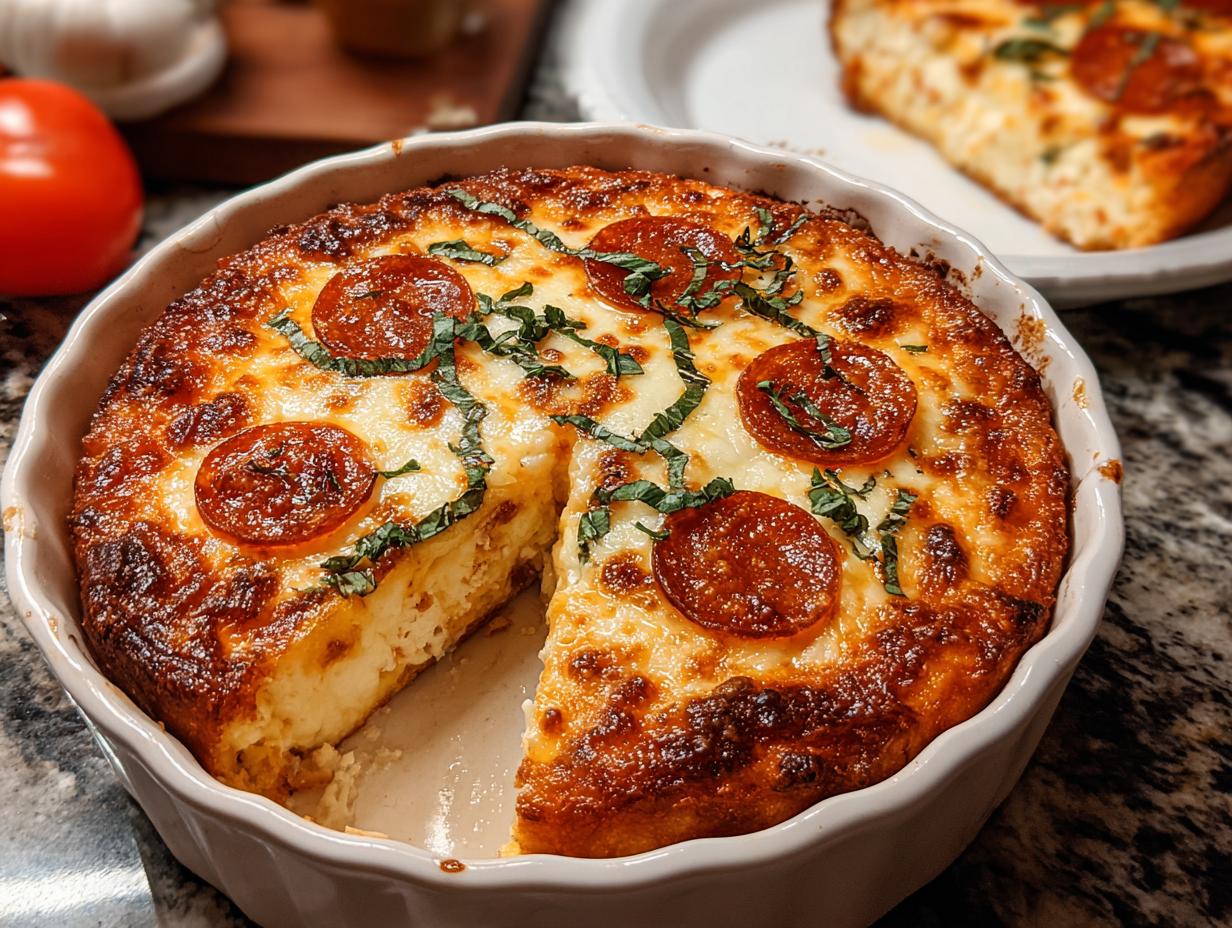 Pizza Cottage Cheese Bake's 1 Amazing Secret 4 Pizza Cottage Cheese Bake's 1 Amazing Secret - Pizza Cottage Cheese Bake - main visual representation