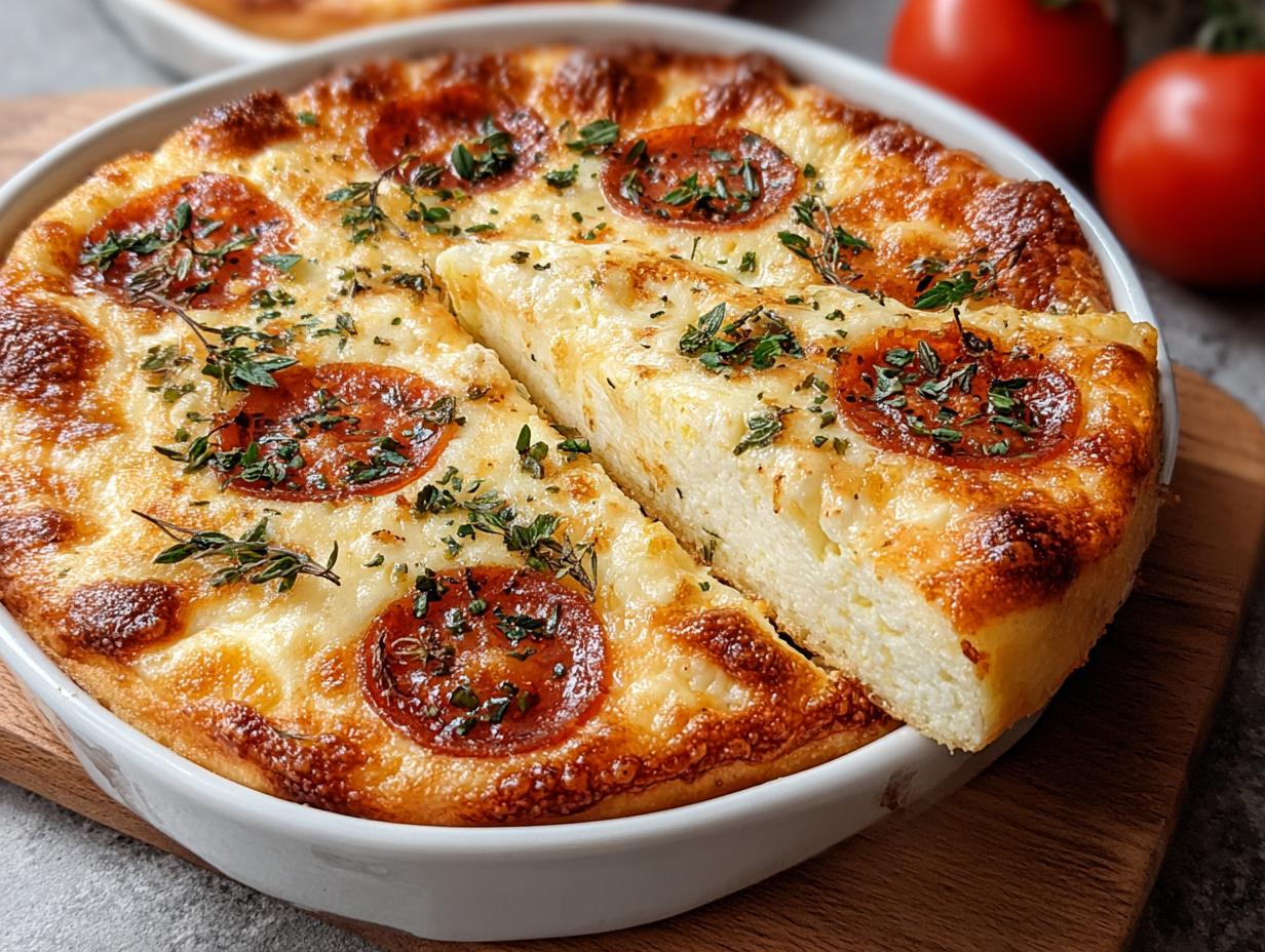 Pizza Cottage Cheese Bake