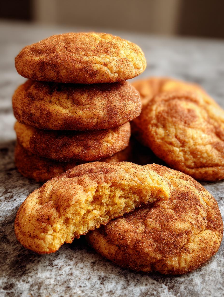 Pumpkin Snickerdoodle Cookies Fall