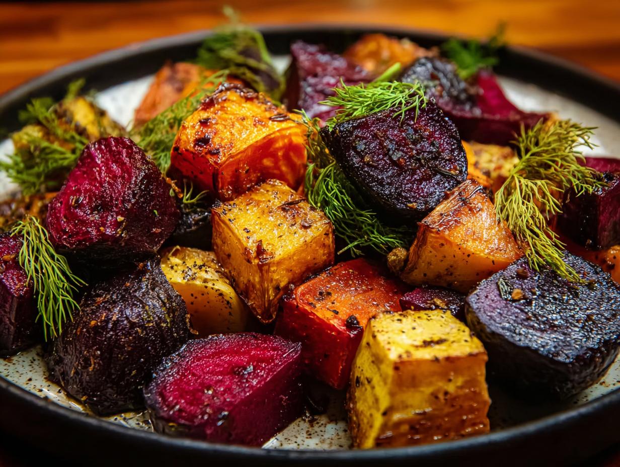 Roasted Beets Sweet Potatoes: 1 Simple Magical Side 4 Roasted Beets Sweet Potatoes: 1 Simple Magical Side - Roasted Beets Sweet Potatoes - additional detail