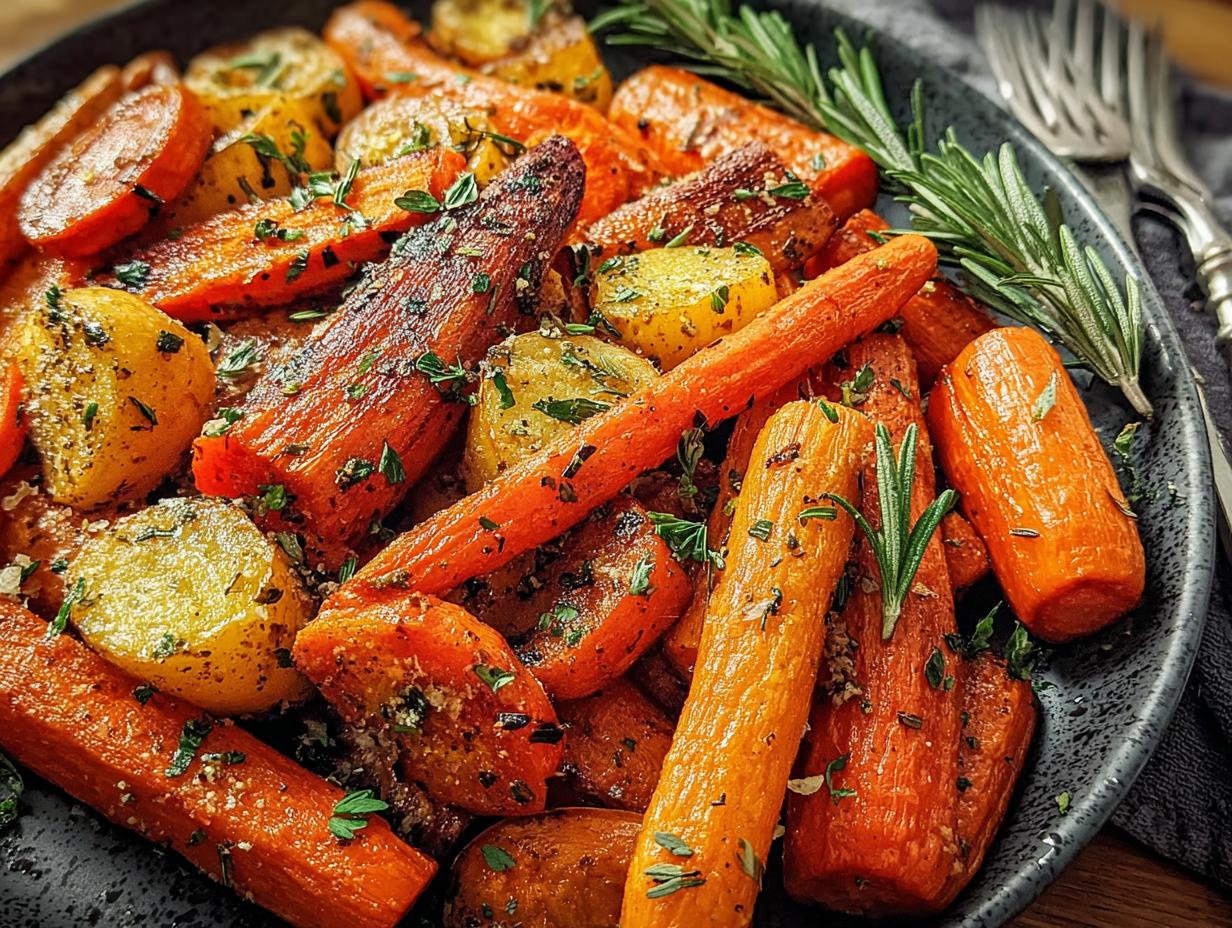 Roasted Carrots Sweet Potatoes