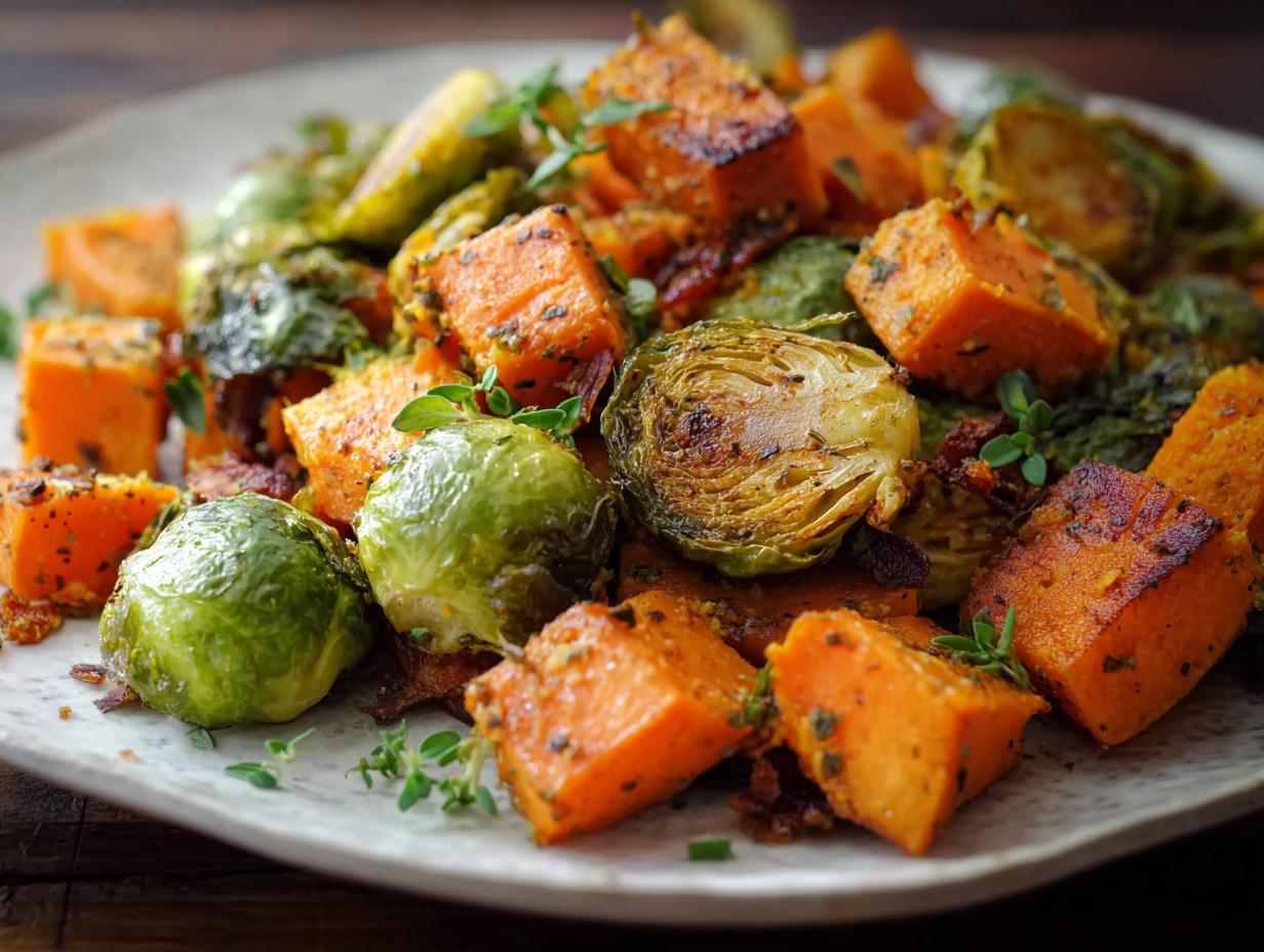 Roasted Sweet Potatoes Brussel