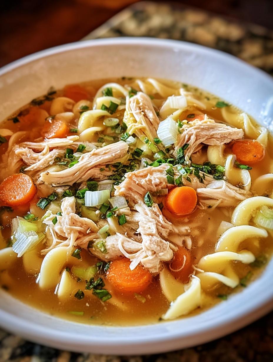 A Hug in a Bowl: Easy Rotisserie Chicken Noodle Soup 4 A Hug in a Bowl: Easy Rotisserie Chicken Noodle Soup - Rotisserie Chicken Noodle Soup - main visual representation