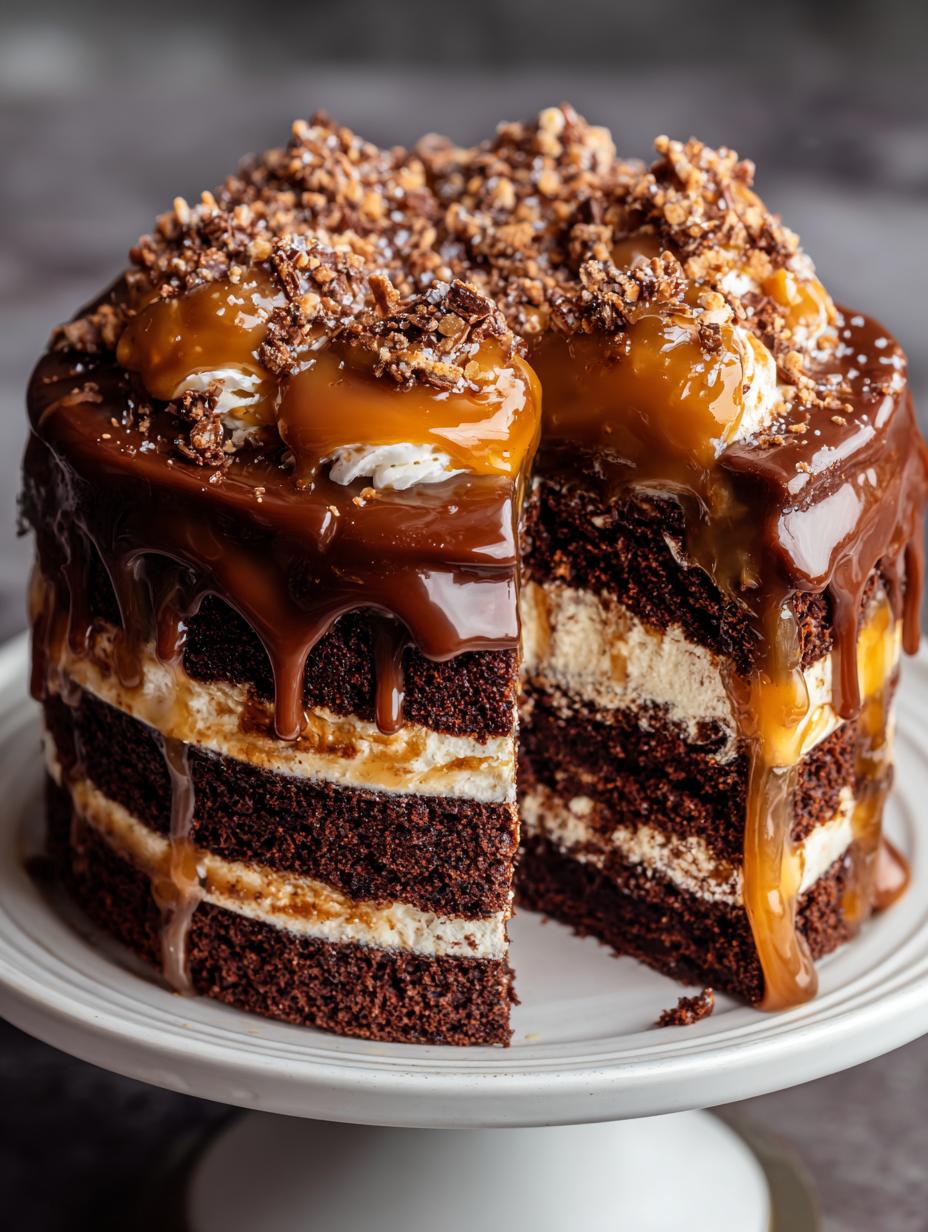 Salted Caramel Chocolate Cake