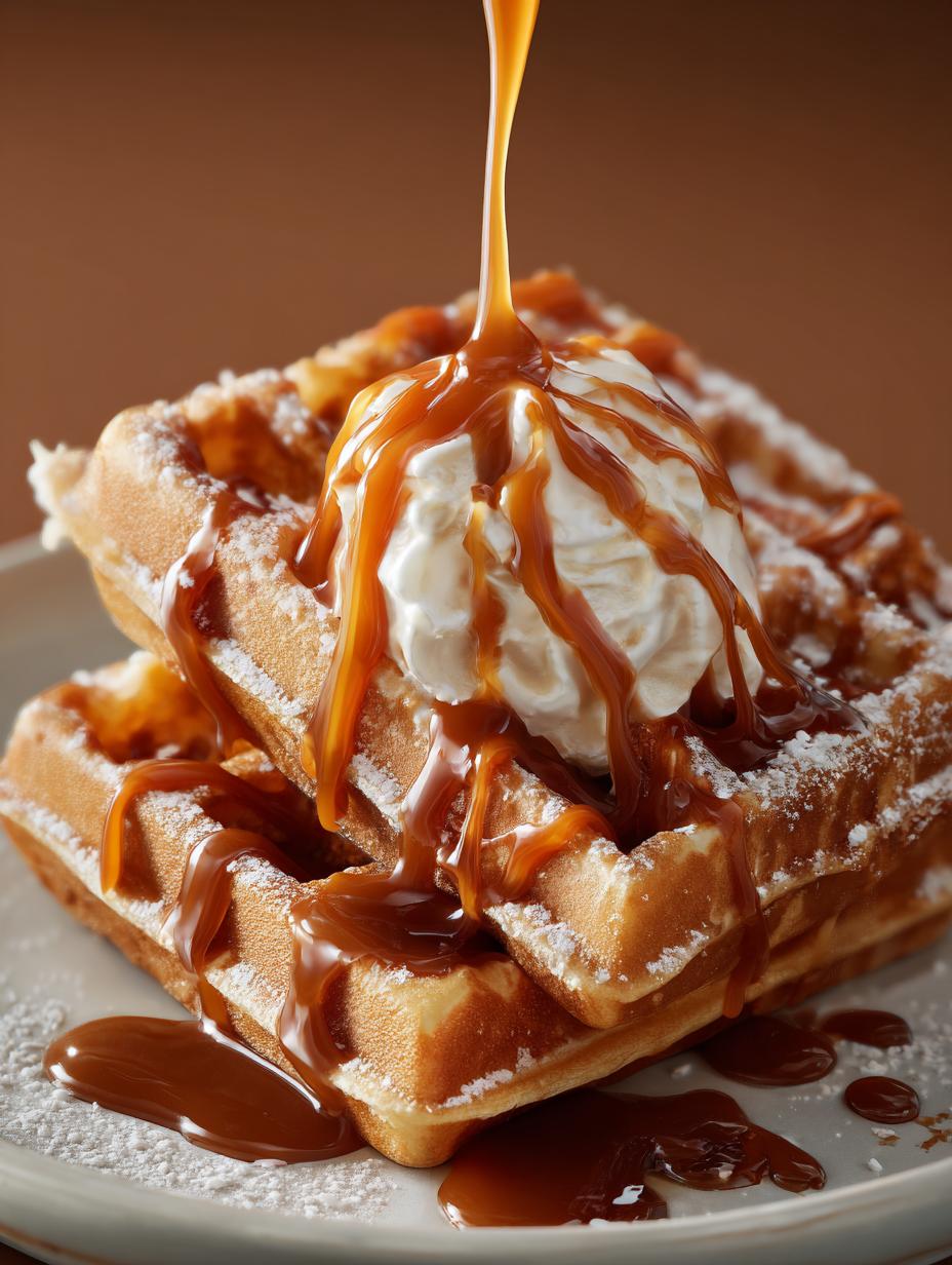 Amazing Salted Caramel Waffles: 1 Blissful Bite - Salted Caramel Waffles - additional detail