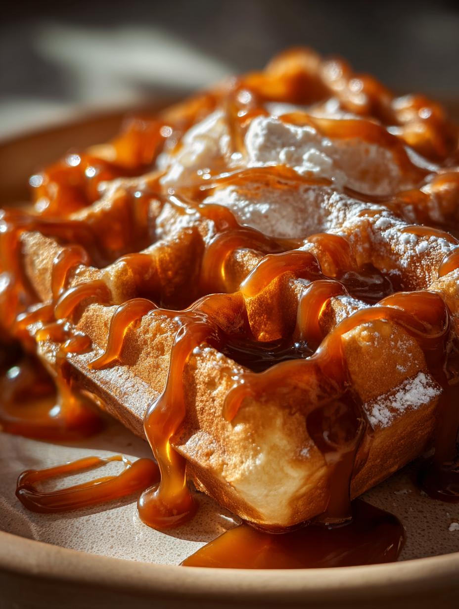 Salted Caramel Waffles