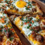 Sausage Egg Breakfast Pizza