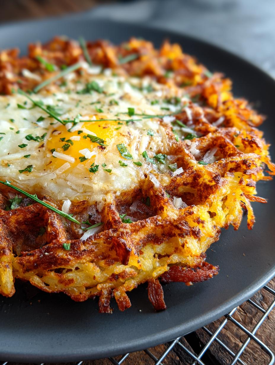 Savory Hashbrown Chaffle