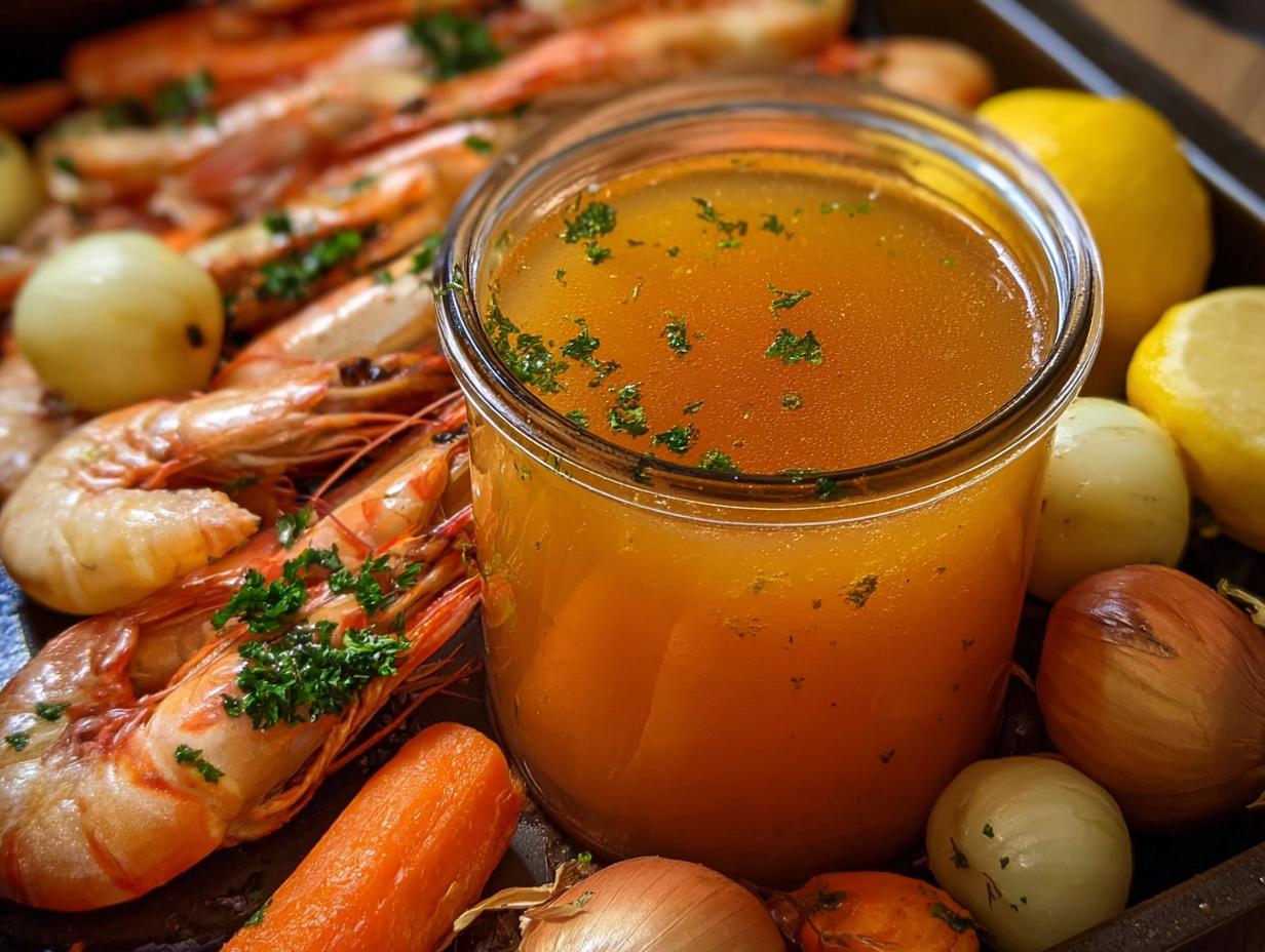 Seafood Stock: Amazing 30-min Flavor Bomb - Seafood Stock - main visual representation