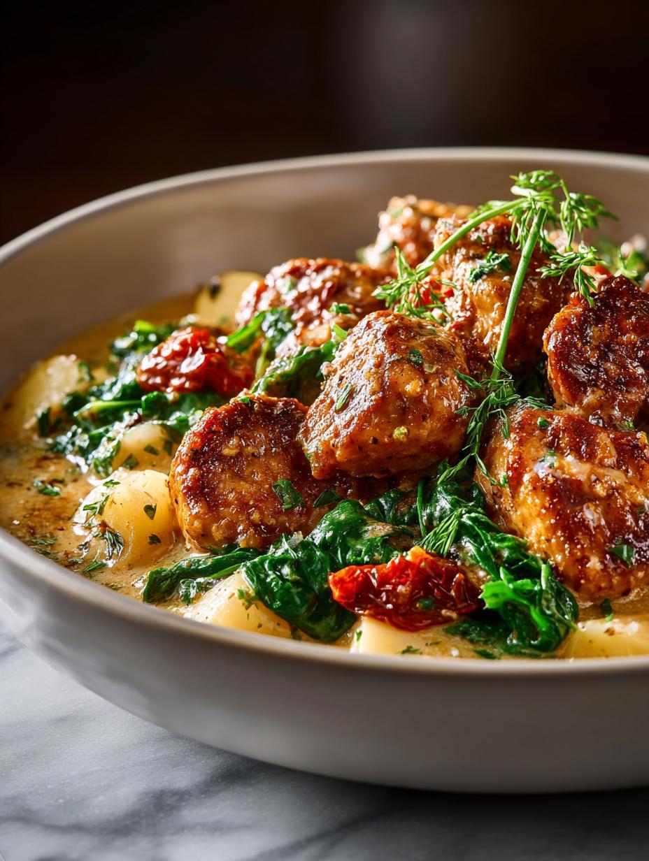 Delicious Slow Cooker Tuscan Chicken Meatballs Recipe - Slow Cooker Tuscan Chicken - additional detail