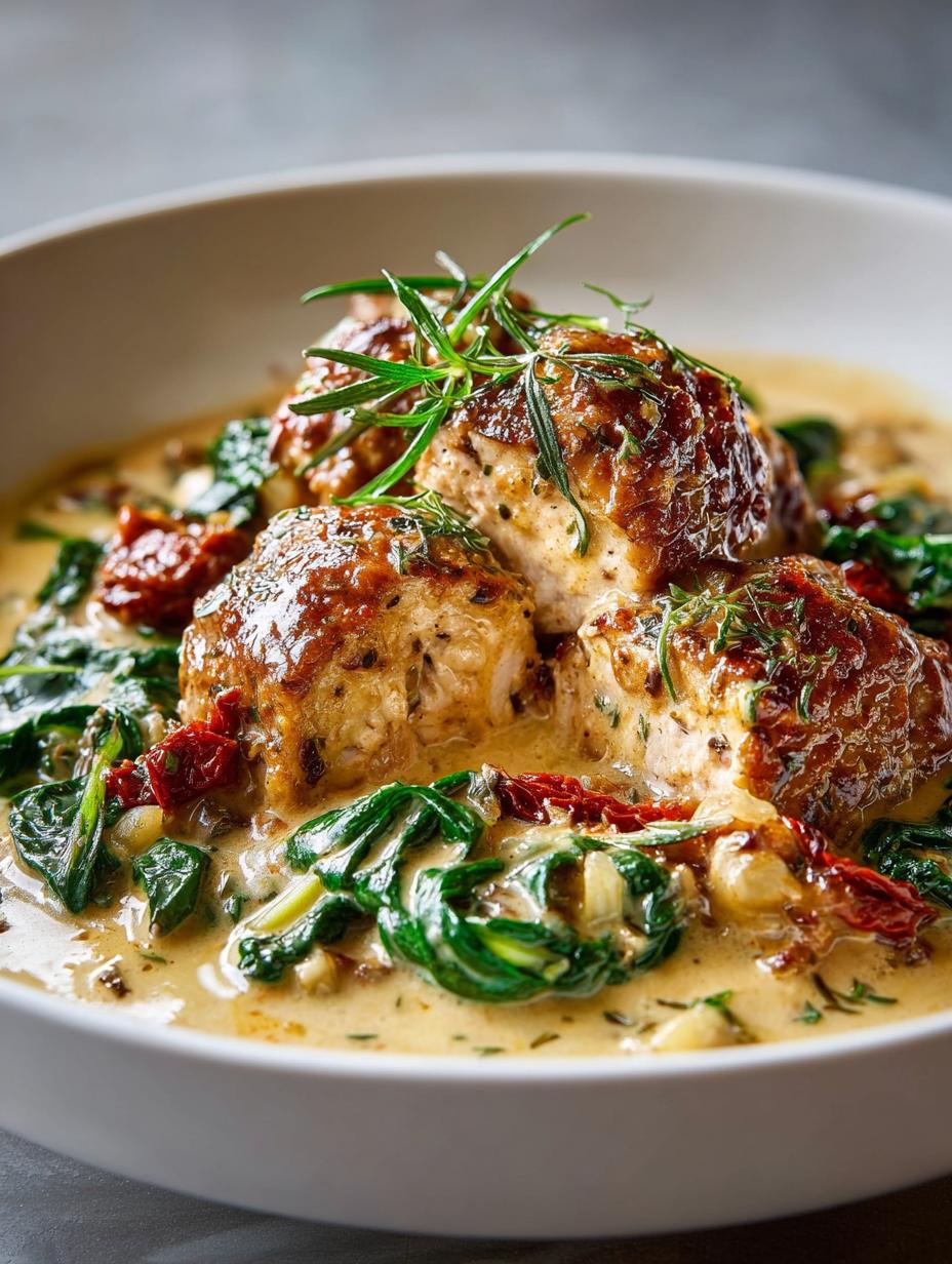 Slow Cooker Tuscan Chicken