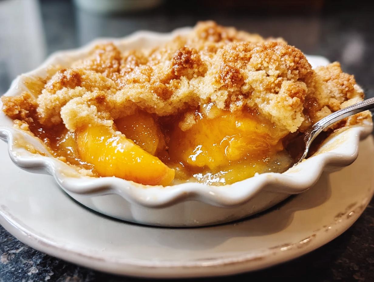 Authentic Southern Peach Cobbler: Pure Bliss - Southern Peach Cobbler - additional detail