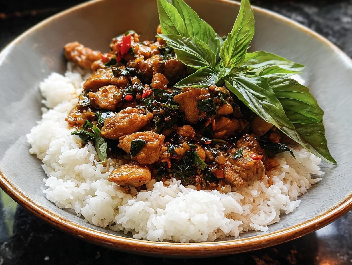 Spicy Thai Basil Chicken: An Amazing 30-Min Meal - Spicy Thai Basil Chicken - additional detail