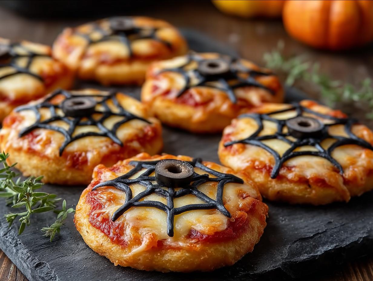 Spiderweb Pizza Bites: 1 Creepy, Cheesy Must-Make - Spiderweb Pizza Bites - main visual representation