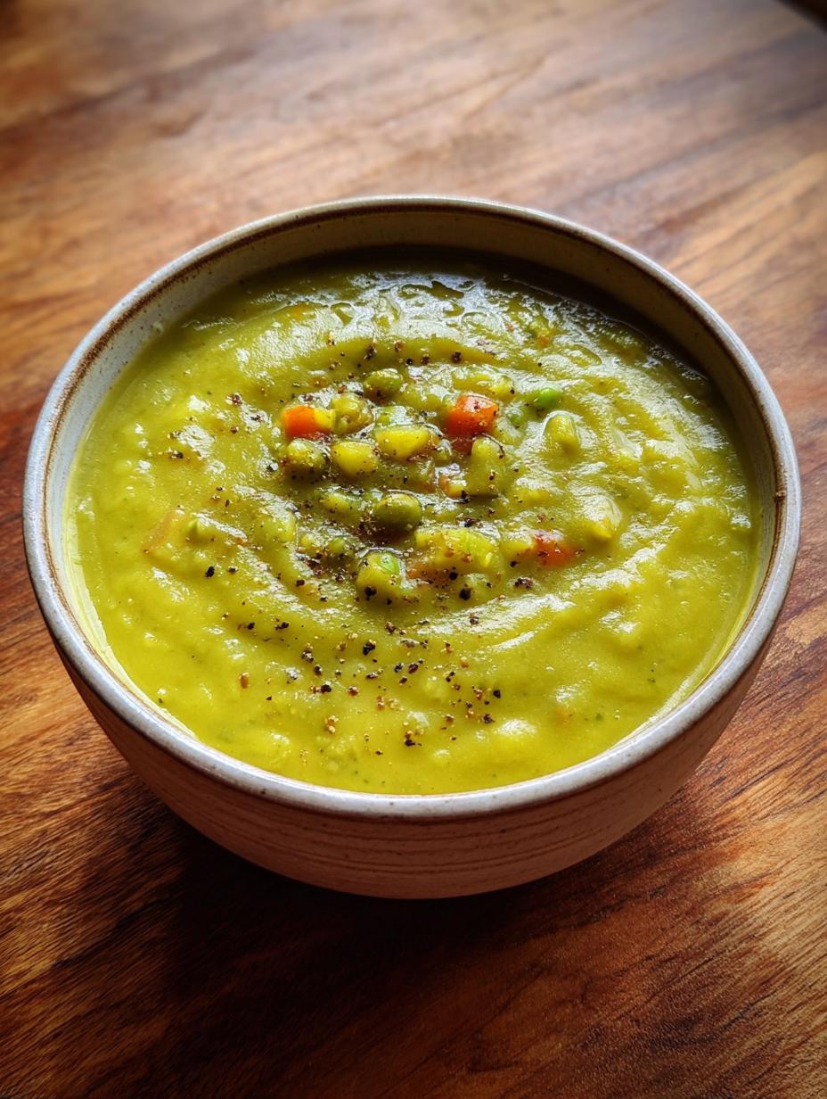 Split Pea Soup: The 1 Comfort Recipe You Need - Split Pea Soup Comfort - serving suggestion
