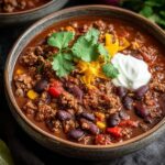 Stovetop Ground Beef Chili